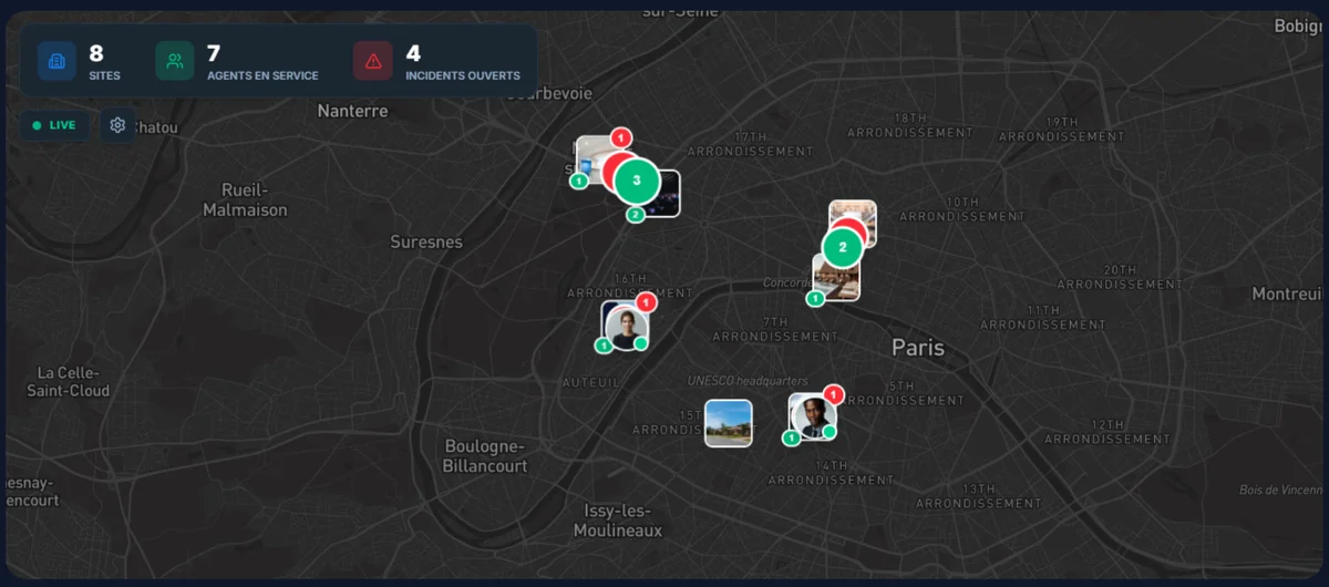 Command Center — Live Map